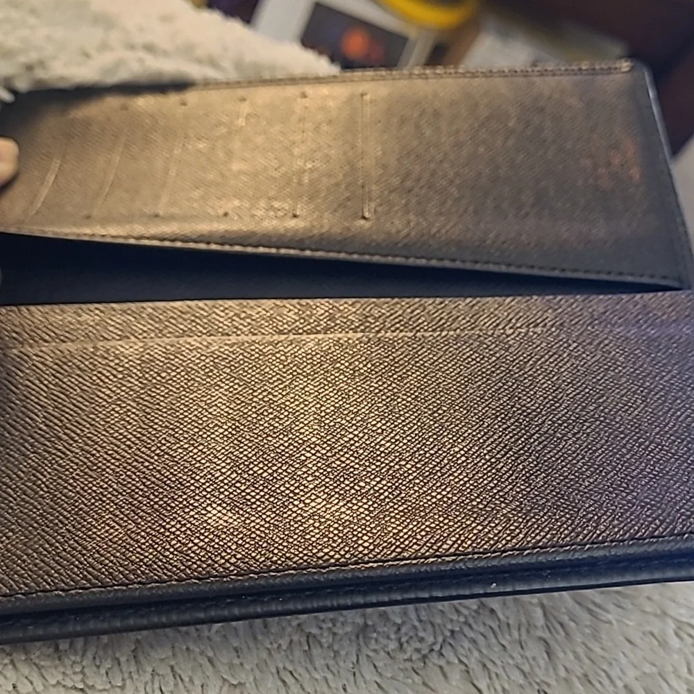 Louis Vuitton LV Epi Leather Black Unisex Long Wallet